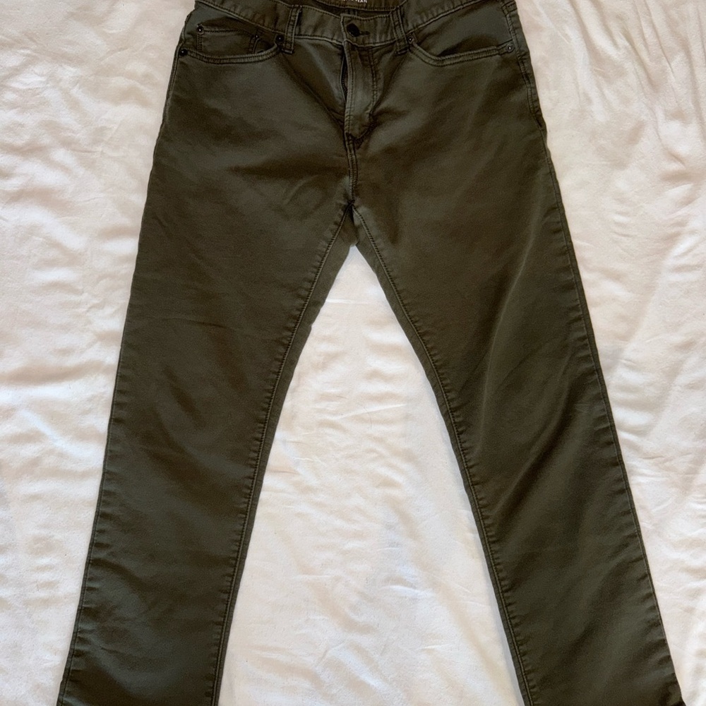 Banana Republic Olive Green Slim Jeans Modern Fit